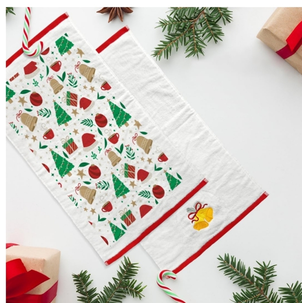 Christmas Kitchen Towels 2pks